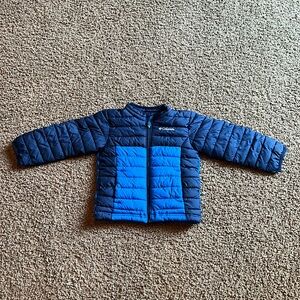 Columbia Kids Puffer Jacket in Navy and Bright Blue